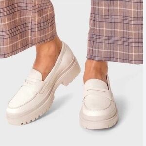 Portland Leather Patina Zoe Chunky Loafer Leather Shoes